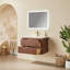 Meuble-lavabo mural simple et flottant 30 po avec lavabo en céramique-117969810