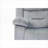  Single-Seat Tufted Manual Recliner Arm Chair, Gray-Toned Velvet Upholstery for Residential Living Spaces