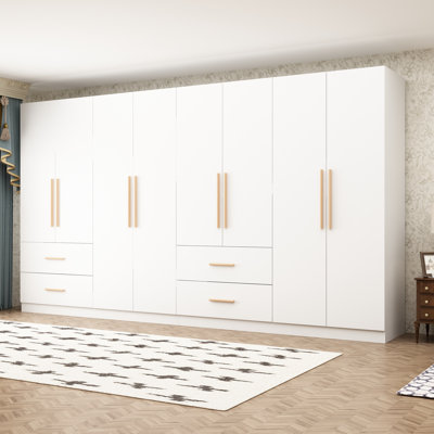 8 Door Wardrobe With 4 Drawer