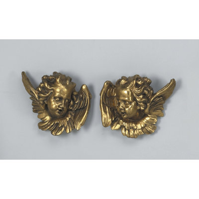 2-Piece Angel Faces Wall Décor Set