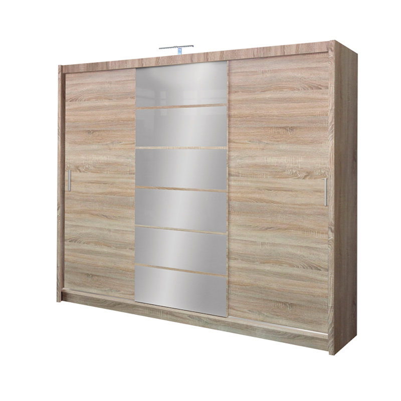 Makawee 3 Door Wardrobe, Sonoma