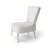 Abstract Accent Chair - ivory and cream boho Cream Velvet Side Chair-1577530436