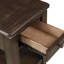 Table de chevet traditionnelle en acajou avec rangement