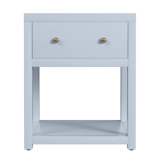 Nora 21 in. W Wood 1 Drawer Small Nightstand with Shelf