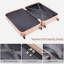Ensemble de valises 4 pièces, valise durable en ABS avec sac de voyage, ensemble de valises à bagage à roulettes 360 °, rose
