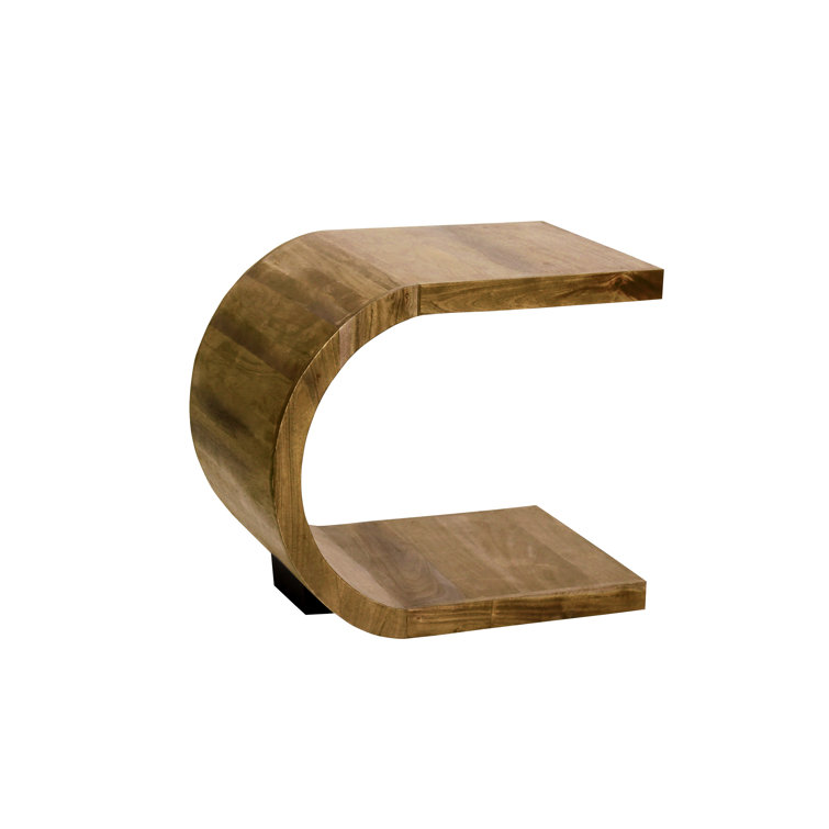 Ellipse Solid Wood C Table End Table