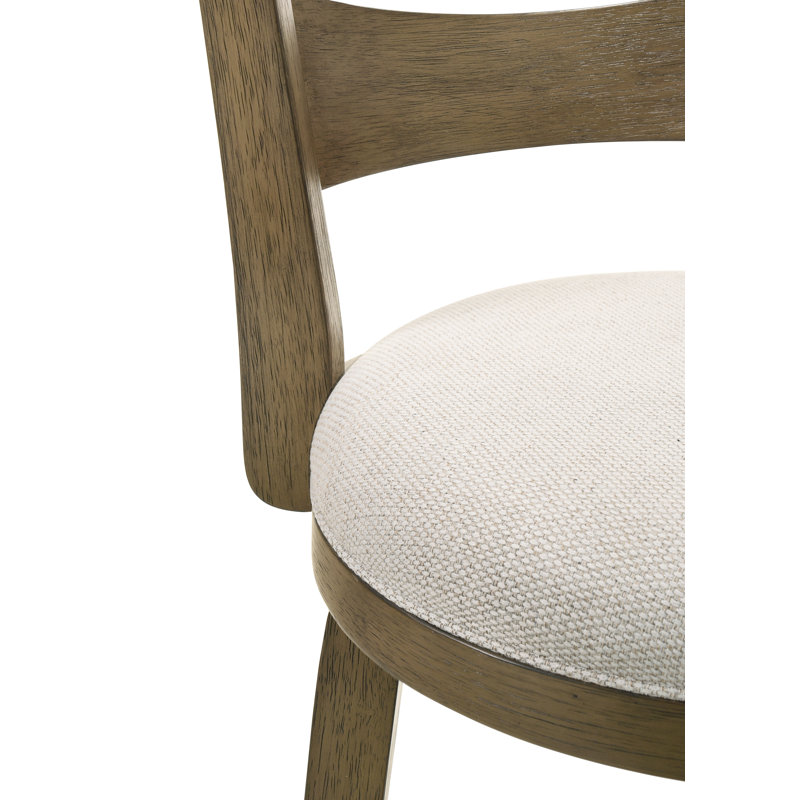 Baum Counter Height Or Bar Height Rubberwood Barstool With Fabric Seat - Set Of 2, Counter Stool (26” Seat Height), Brown