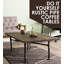 Ensemble de table basse en acier robuste noir