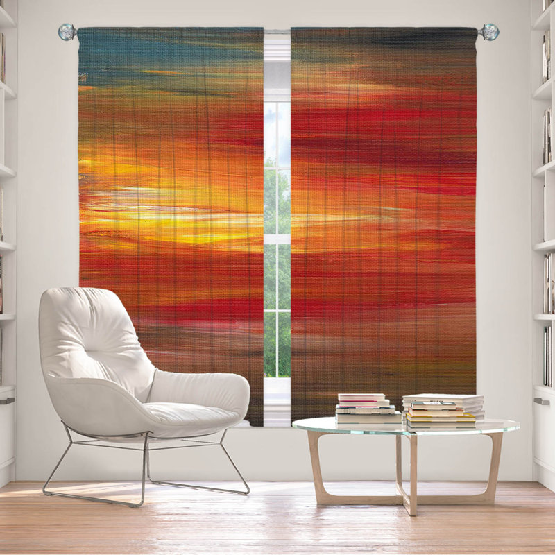 Jemine Room Darkening Curtain Pair, 40" W x 82" L