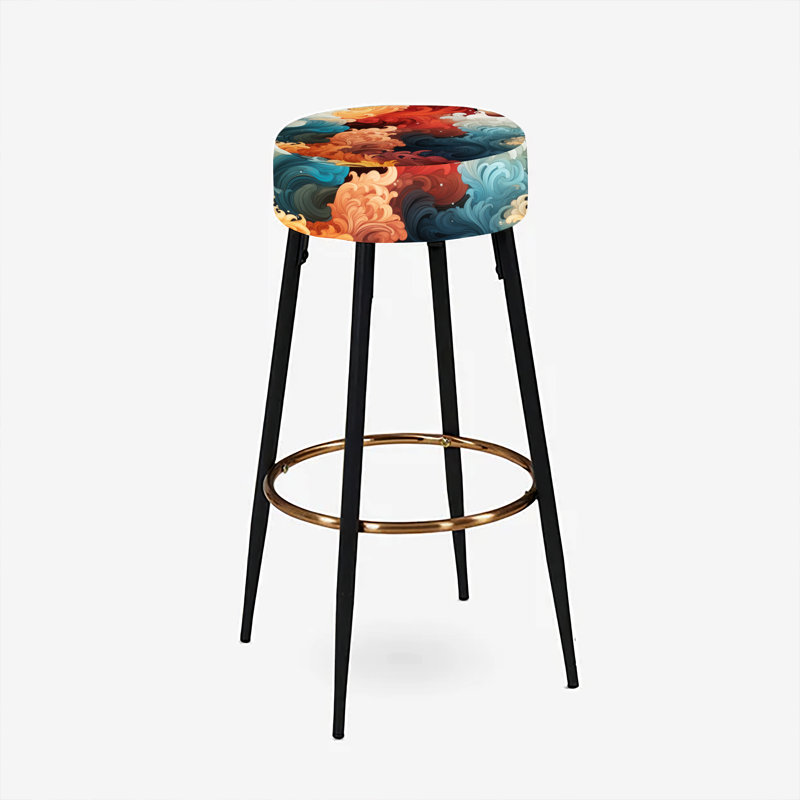 Ensemble de 2 tabourets de bar multicolores Harmony