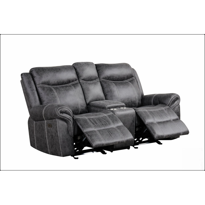 Causeuse en microfibre Zubaida Power Motion