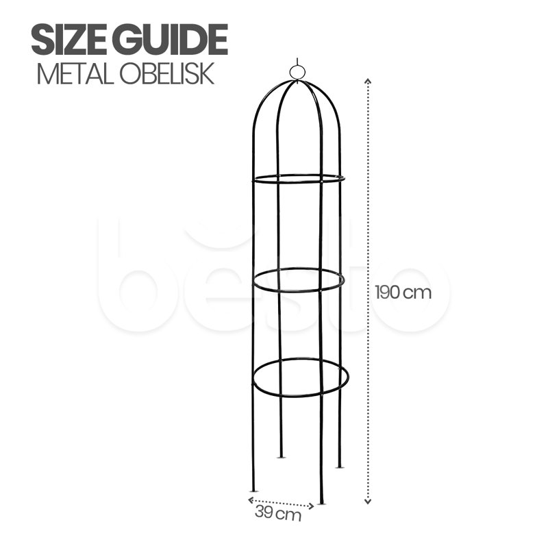  Garden Metal Obelisk Trellis