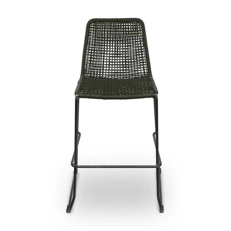 Knot Bar Stool, Charcoal Grey Frame/Charcoal Seat