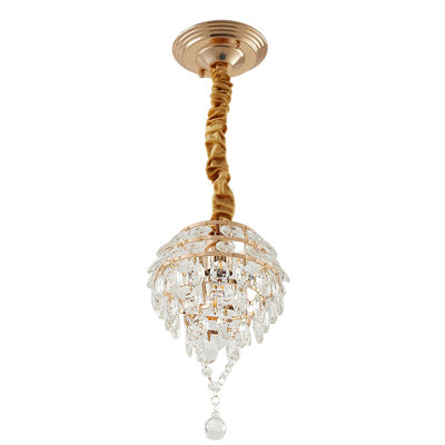 1 - Light Gold Dome Pendant