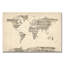 « world sheet music map », art textuel sur toile en crème-31355923
