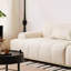 Canapé modulaire en velours beige