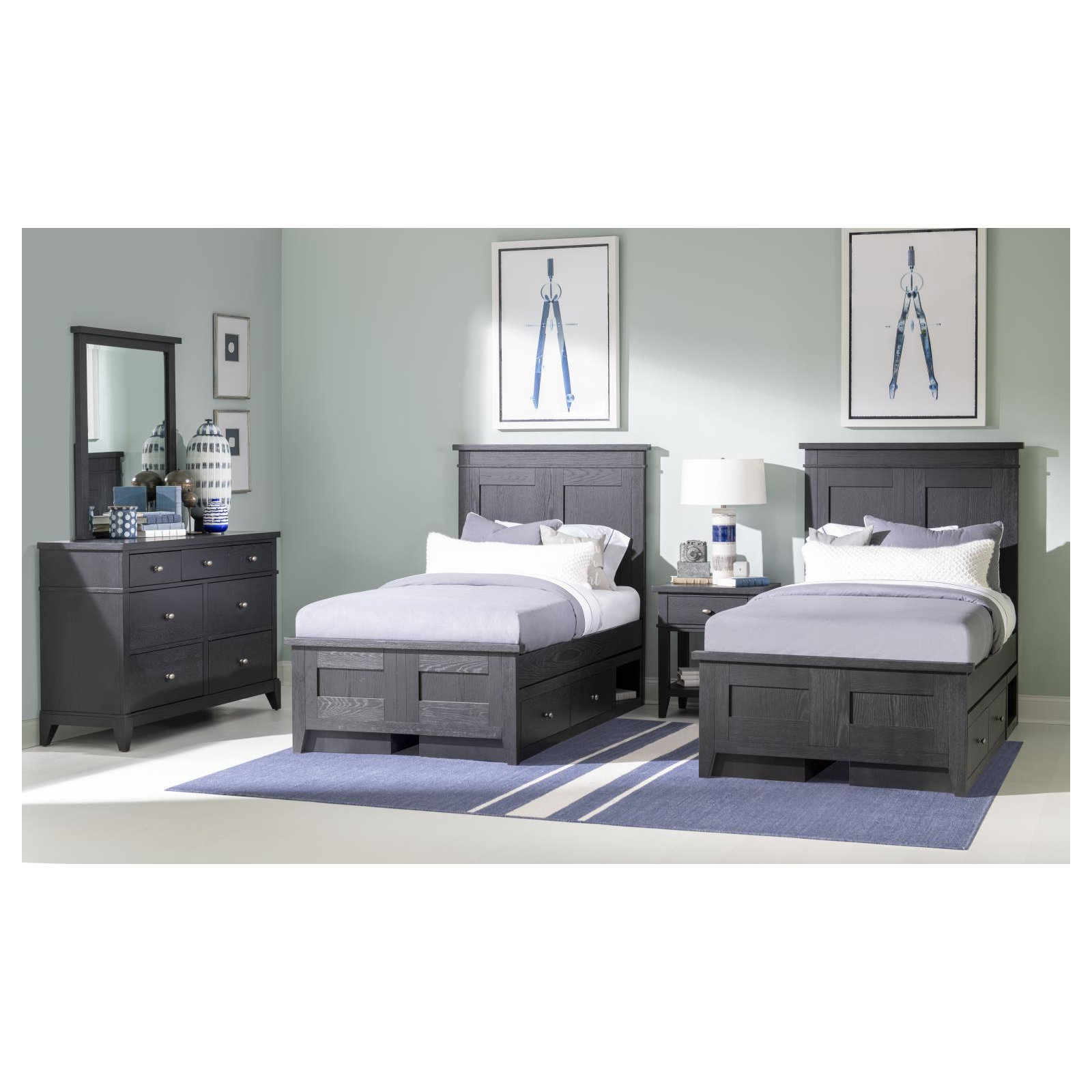 Today's Traditions Complete Panel Bed, Blacksmith, Twin