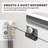 UKD07N Countess 66 to 72 in. x 76 in. H Semi-Frameless Double Sliding Shower Door in Chrome with 1/4 in. (6.35mm) Clear Glass-122140298-122140301