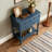 Narrow Console Table, Slim Sofa Table with Three Storage Drawers and Bottom Shelf for Living Room, Easy Assembly-1263006778