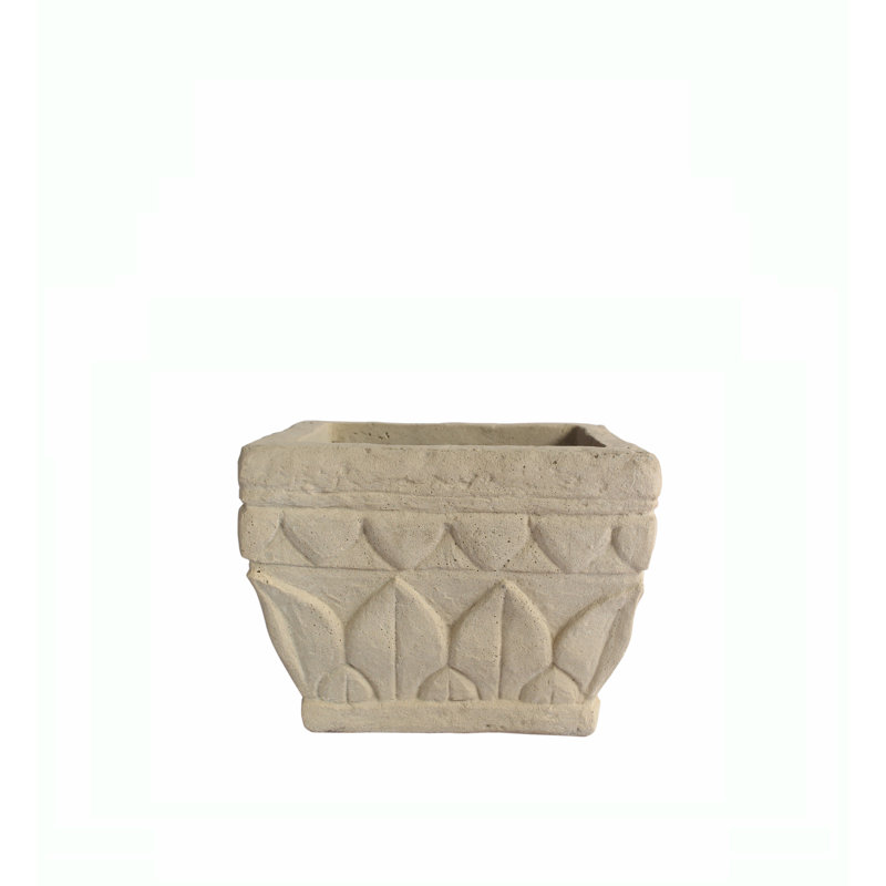 Verona Square Limestone Planter Box