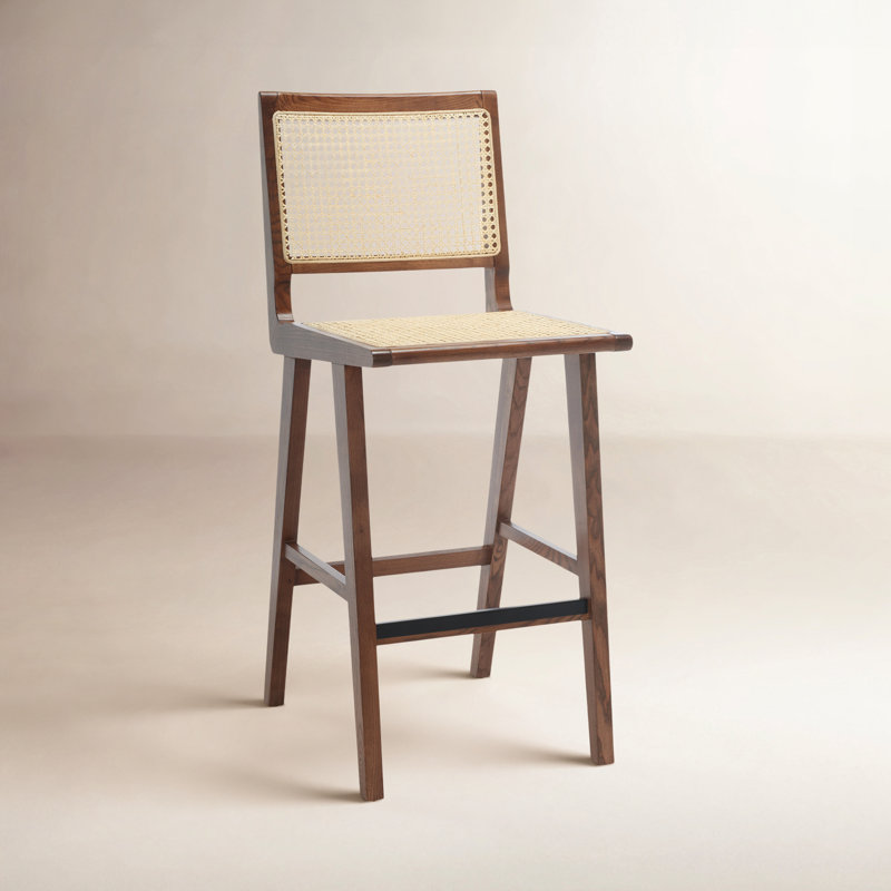 Tabouret de comptoir 23,2 po Atticus, Noyer, Tabouret de bar (siège d'une hauteur de 29,5 po)
