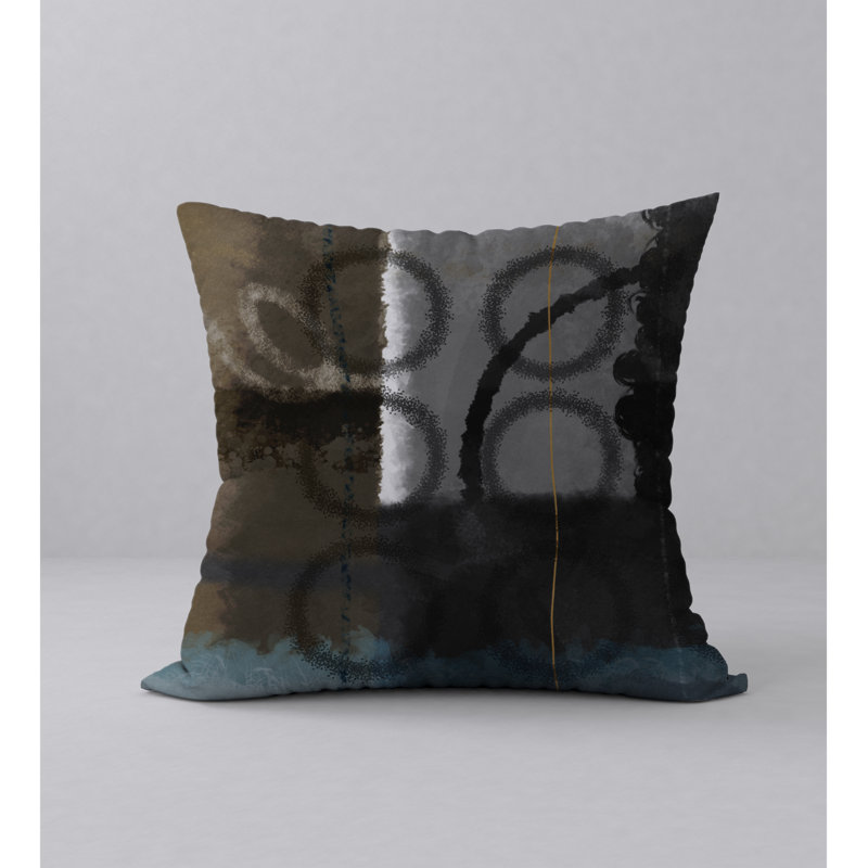 Geometric Reversible Throw Pillow, 24" x 24"