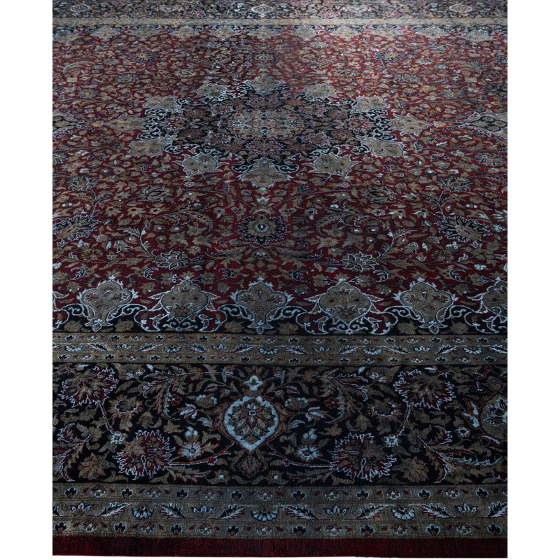 Overdyed One-of-a-Kind 11' 3" x 14' 10" Hand Knotted Area Rug