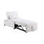 Canapé-lit contemporain avec siège de couleur blanche et tissu moderne revêtu de tissu d'ameublement