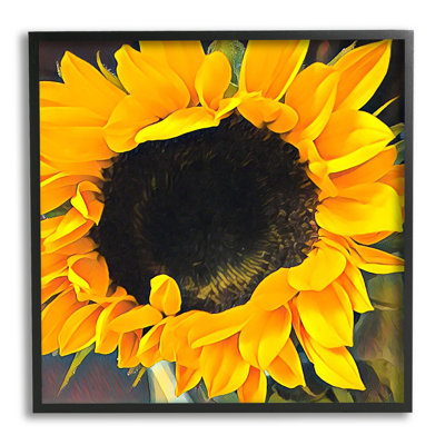 Photographie de jardin au tournesol jaune Au-663-Giclee