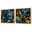 Shanklin - Ensemble de 2 collages floraux carrés-101851081-101851084