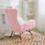 Chaise berçante, fauteuil berçant et oscillant rembourré Teddy
