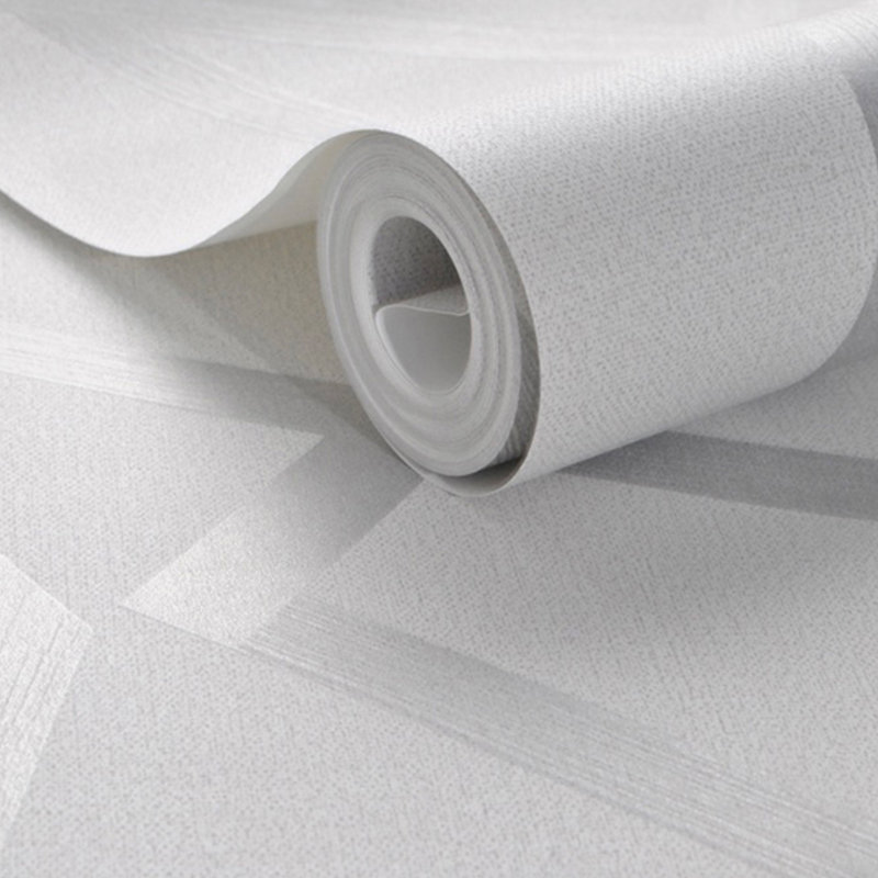 Penson 10m x 53cm Glitter Wallpaper Roll, Silver Grey