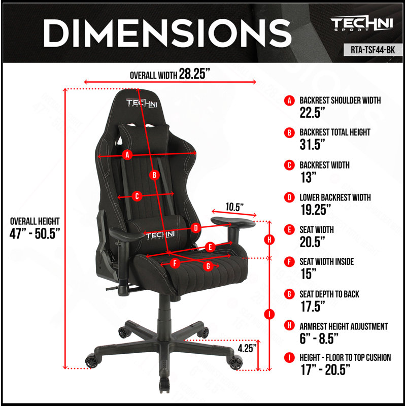 Fauteuil de jeu ergonomique à dossier haut pour un confort ultime