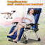 Chaise Zero Gravity avec coussin, porte-gobelet, appui-tête, fauteuil inclinable et chaise longue inclinable-76948245