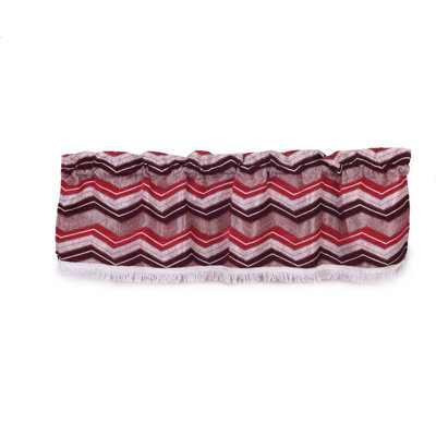 Natumbua Chenille Chevron Tailored Window Valance