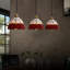 12 cm H Dome Glass Lamp Shade ( Screw On ) in Red