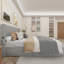 Cadre de lit grand avec rangement - Lit de rangement relevable avec tête de lit moderne à oreilles, ports USB-1654244061