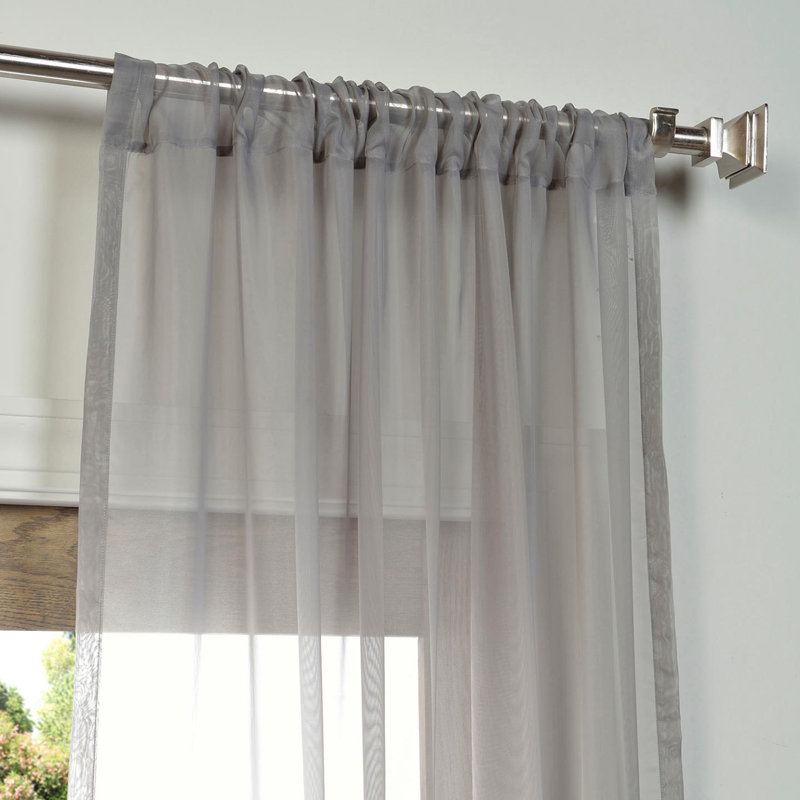 Panneaux de rideau de bannock solide tige pure thermique Pocket, W 50" x 96" L