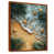 Toile avec cadre flottant brun