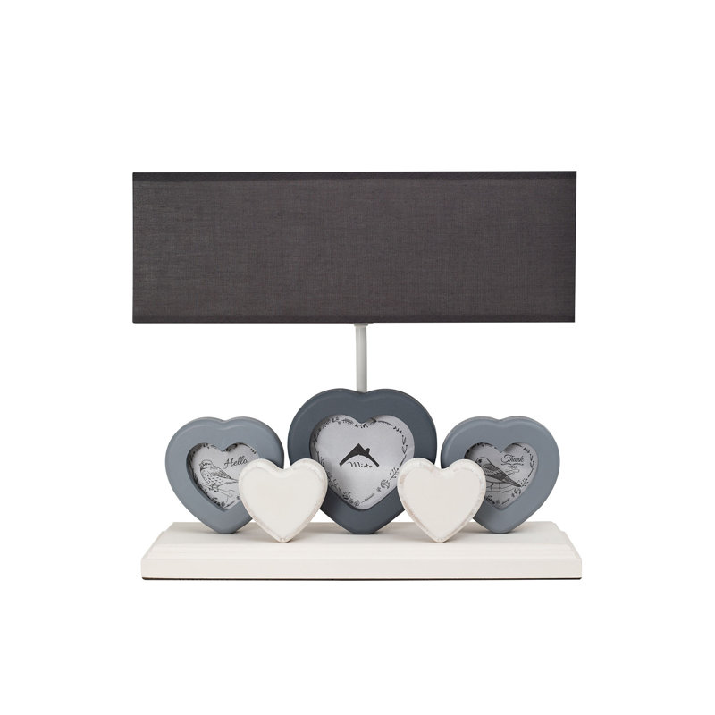 Lampe de table 13 po Roesch, Gris, Gris foncé