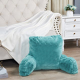 Solid Colour Faux Fur Throw Pillow