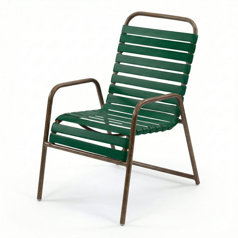 Chaise avec accoudoirs, Sherwood Green Strap / Greco