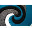 Tapis abstrait turquoise / gris Mccampbell-28997873