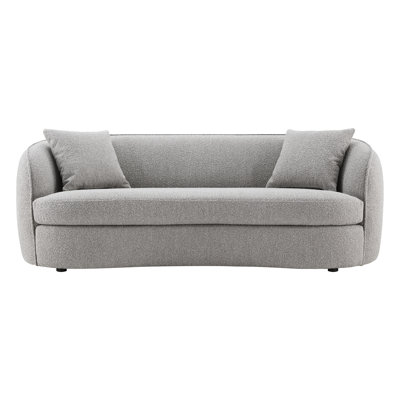 Assel 85'' kidney-shaped Cloud-Curve Upholstered Sofa