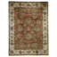Hand Knotted Wool Oriental Area Rug in Rust And Ivory