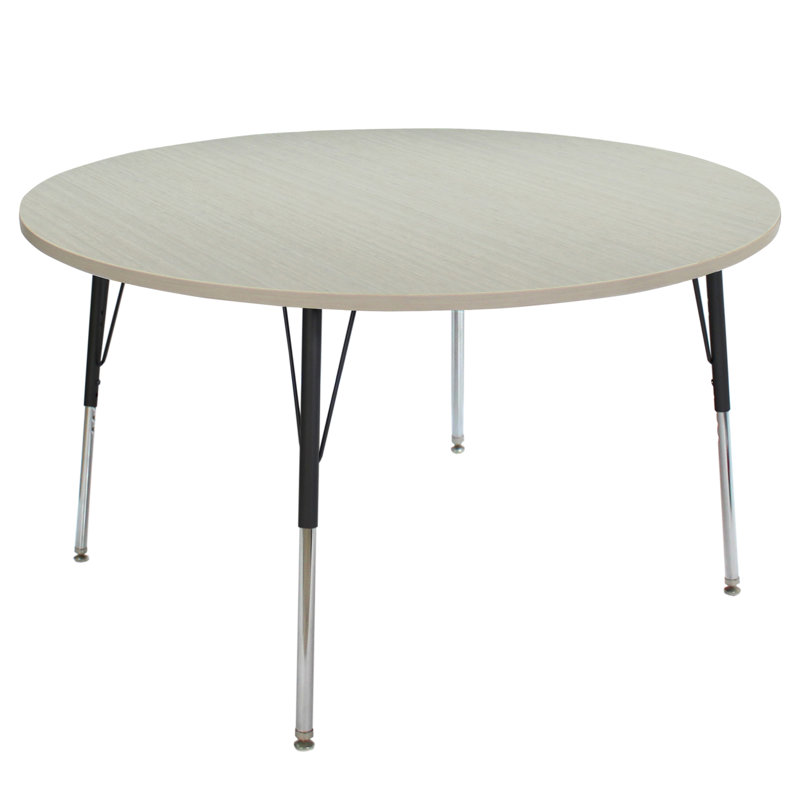 Table d'activité avec pieds réglables La Madera, H 31,5 po x L 48 po x l 48 po, Sable asiatique / noir