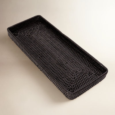 Artifacts Rattan Rectangular Vanity Tray