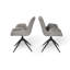 BAT Twist Upholstered Dining Armchair, Set of 2, Rotatable, 47cm Seating Height-619739363