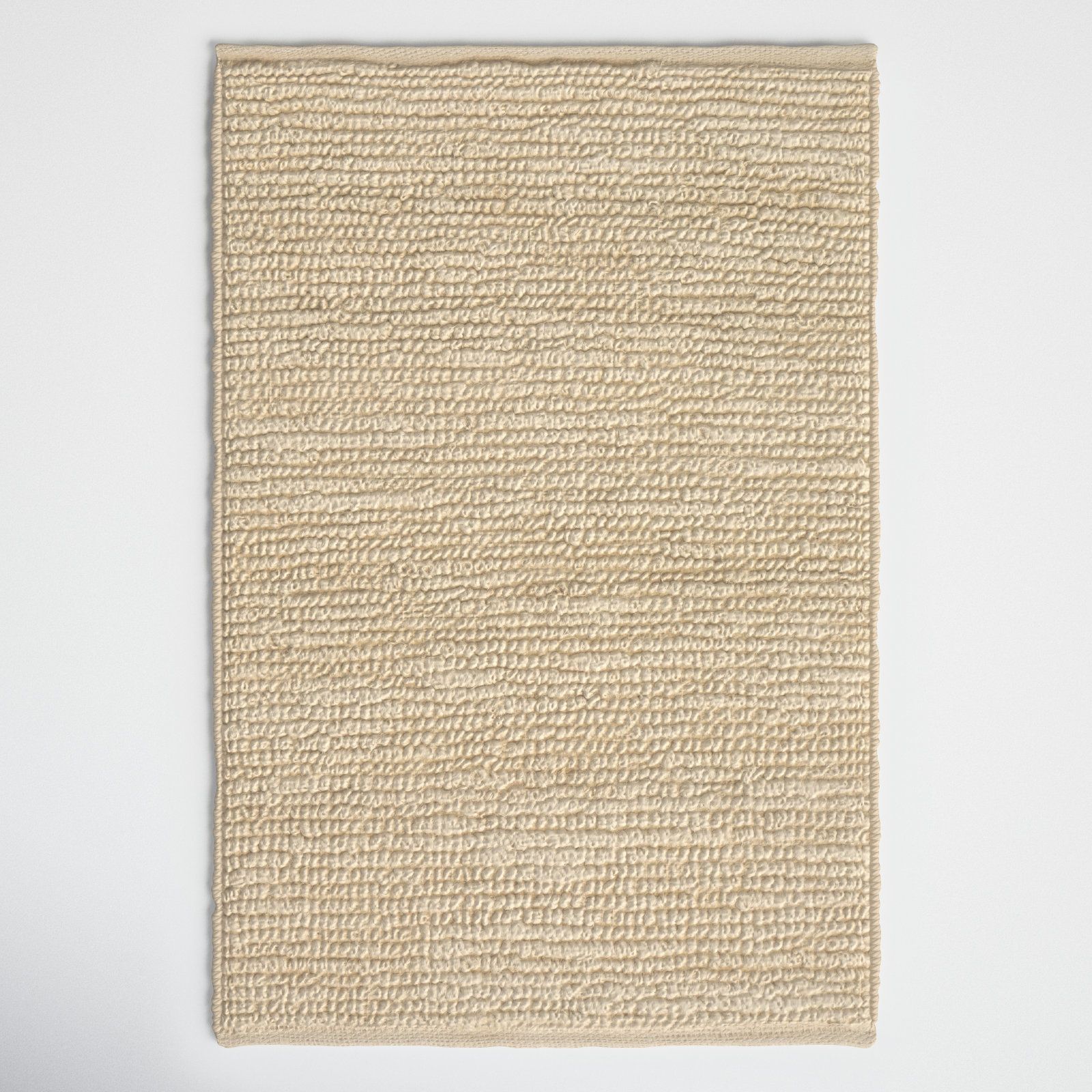 Khaja Ivory Hand-Woven Rug, Rectangle 6' x 9'