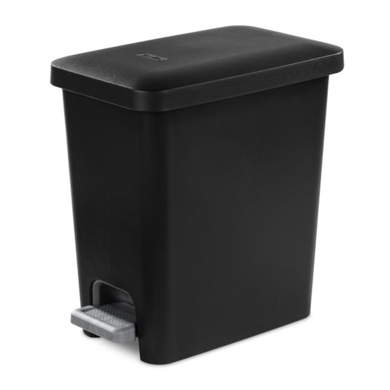 Ensembles de poubelles à pédale 2,7 gallons, Noir